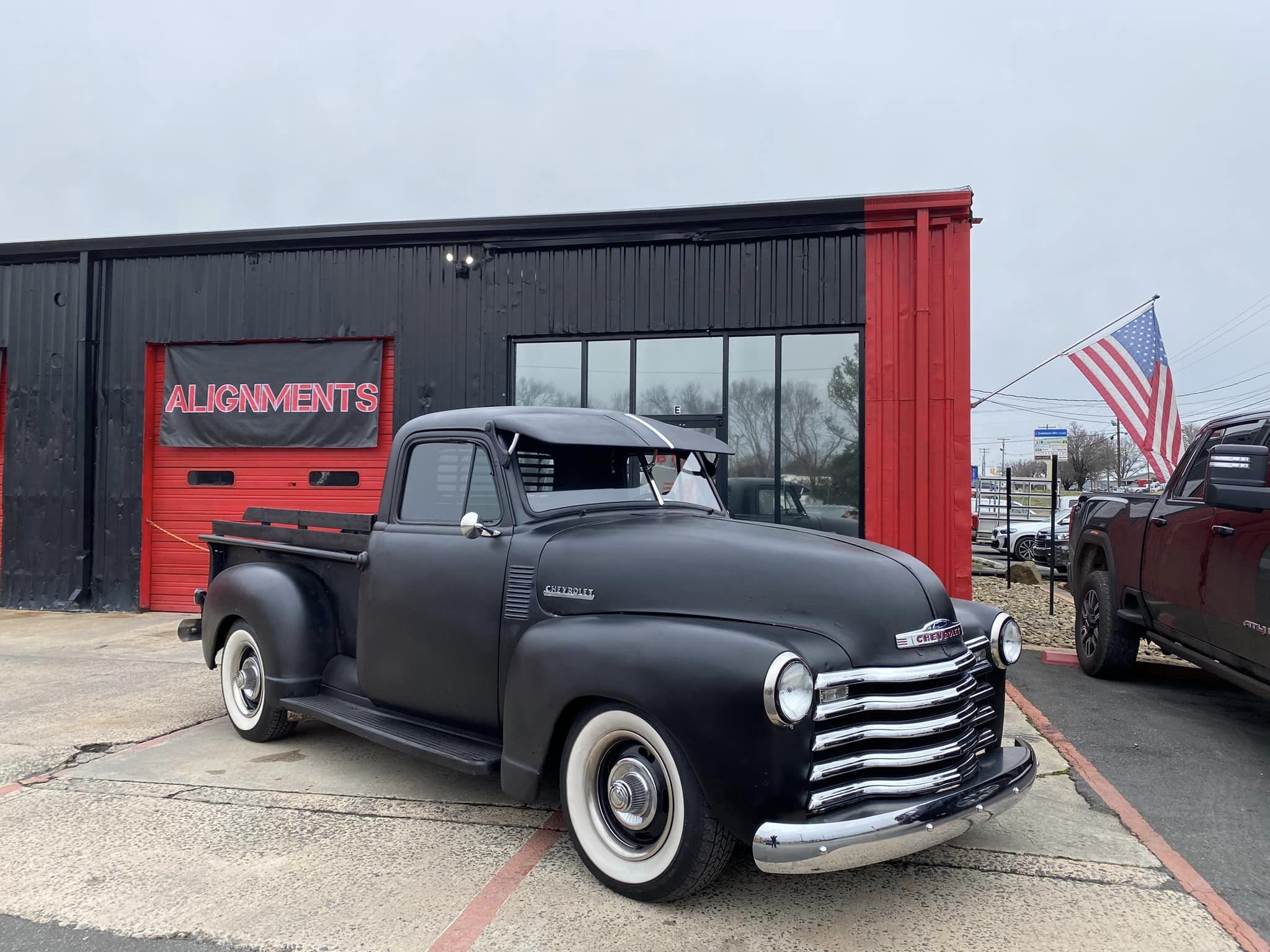 Old School Chevy Lowrider Pickup project at BMF Motorsports